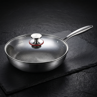 Titanium Hammered Frying Pan
