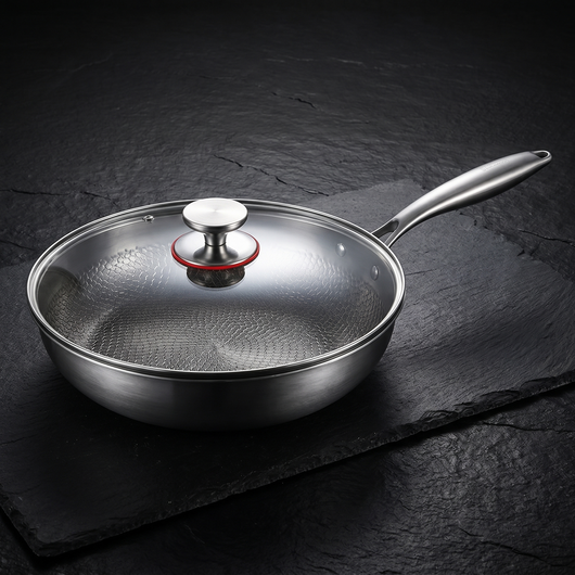 Titanium Hammered Frying Pan